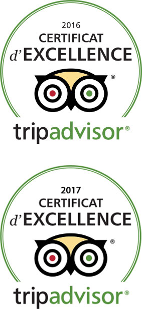 Certificat d'excellence TripAdvisor